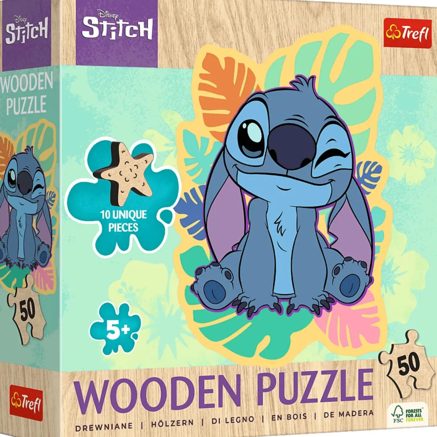 Puzzel Stitch hout figuur 50 stukjes luxe