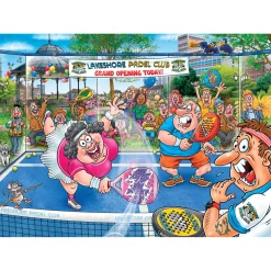 Puzzel Wasgij Orig. 49 Paniek op Padelbaan (1000)