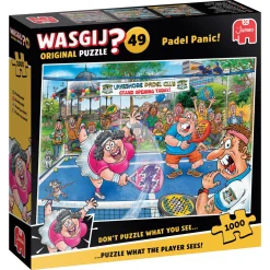 Puzzel Wasgij Orig. 49 Paniek op Padelbaan (1000)