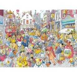 Puzzel Wasgij Retro Destiny 10 Chaos in de winkelstraat (1000)