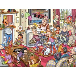 Puzzel Wasgij Retro Mystery 10 Voorjaars Schoonmaak (1000)