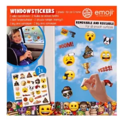 Raamstickers Emoij Assorti