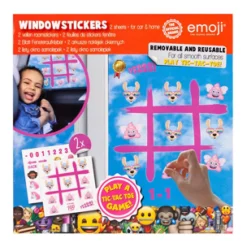 Raamstickers Emoij Assorti