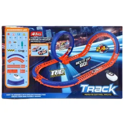 Racebaan met looping + r/c auto