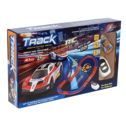 Racebaan met looping + r/c auto