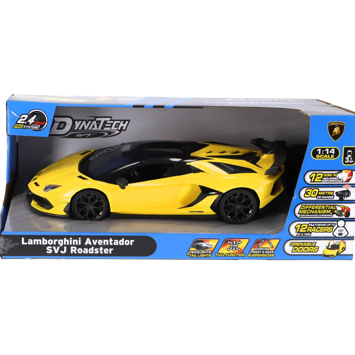 Radiografisch bestuurbare auto lamborghini 1:14 2.4g aventador geel