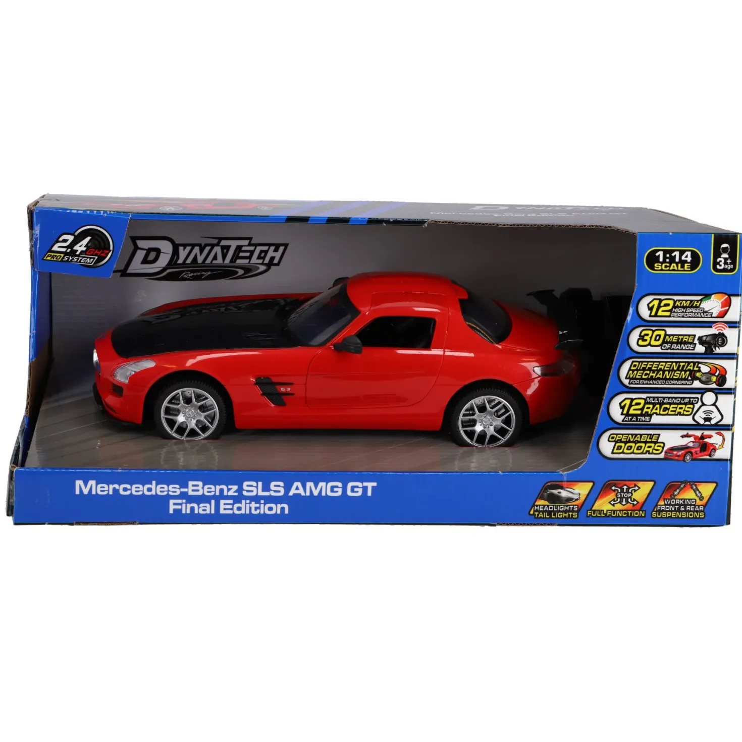 Radiografisch bestuurbare auto mercedes-benz 1:14 2.4g sls amg gt final edition rood