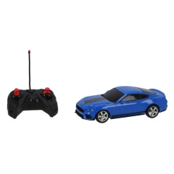 Radiografisch bestuurbare auto ford 1:24 mustang mach 1 blauw