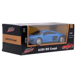 Radiografisch bestuurbare auto audi 1:24 r8 coupé blauw