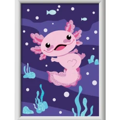 Ravensburger Creart axolotl schilderen op nummer
