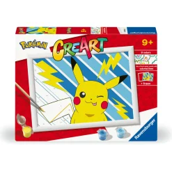 Ravensburger Creart schilderen op nummer Pokémon Pikachu bliksem