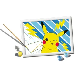 Ravensburger Creart schilderen op nummer Pokémon Pikachu bliksem