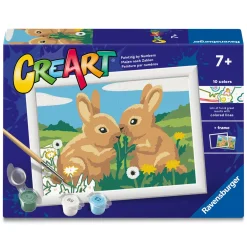 Ravensburger Creart schilderen op nummer vrolijke konijnenvriendjes