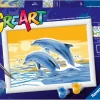 Ravensburger Creart Schilderen op nummer springende dolfijnen