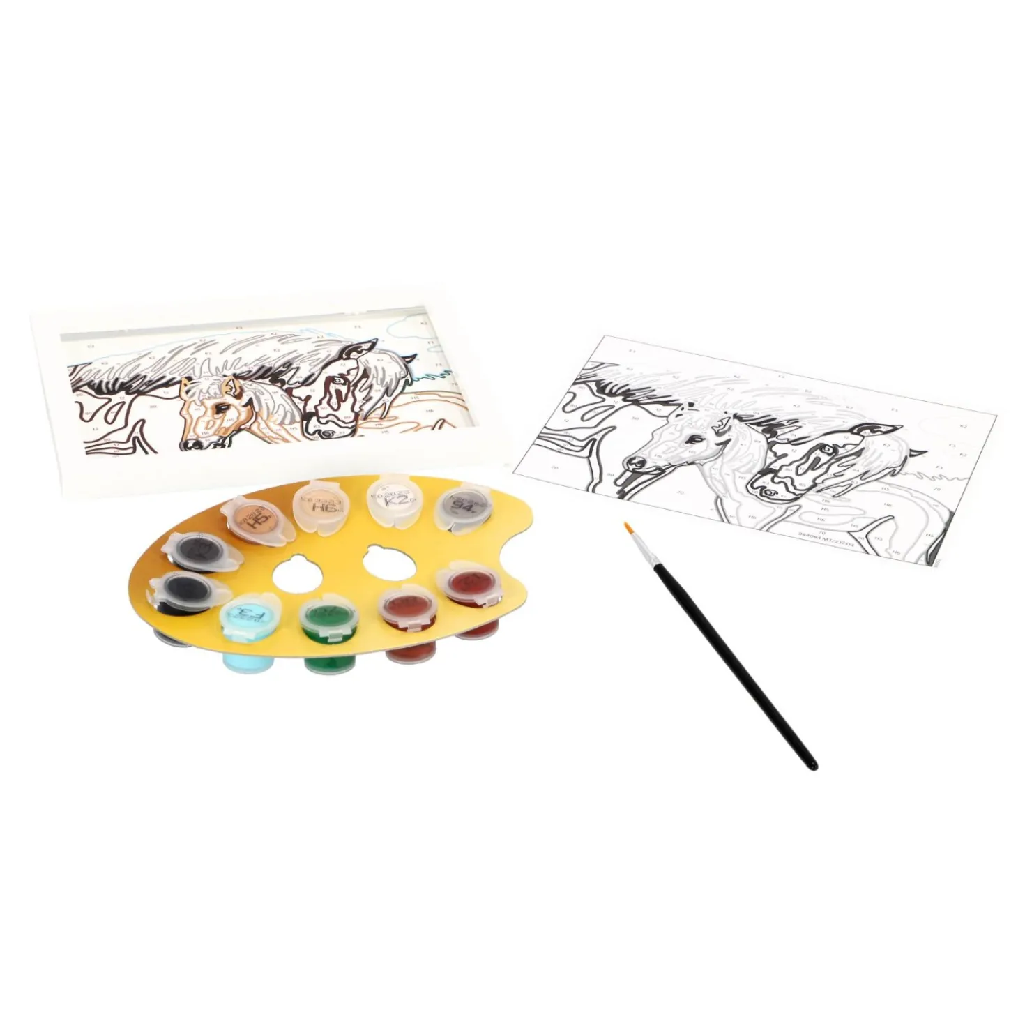 Ravensburger Creart Schilderen op nummer merrie met veulen