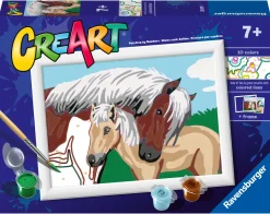 Ravensburger Creart Schilderen op nummer merrie met veulen