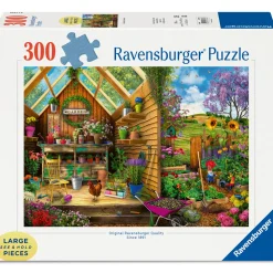 Ravensburger puzzel blik in het tuinhuis 300 stukjes extra groot