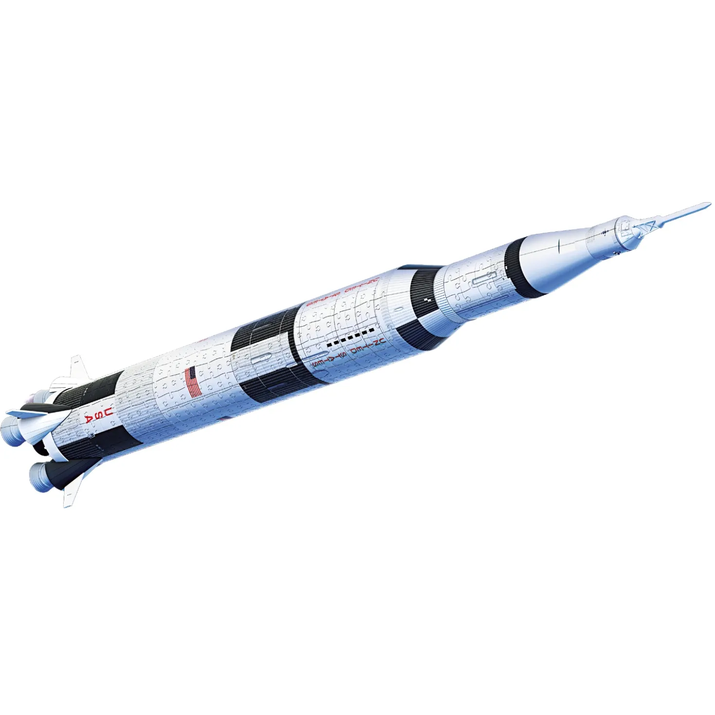 Ravensburger puzzel 3D Apollo Saturn V raket