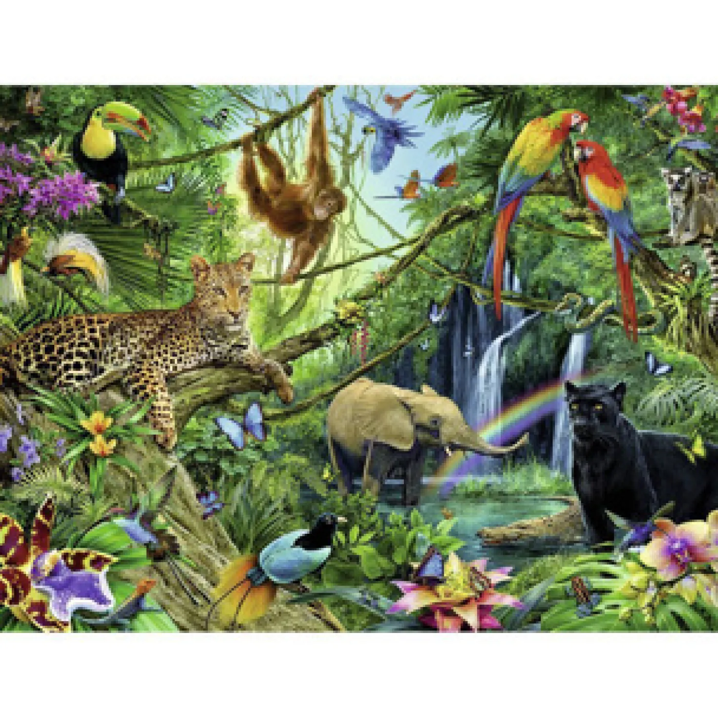 Ravensburger Puzzel Dieren In De Jungle 200 Stukjes XXL