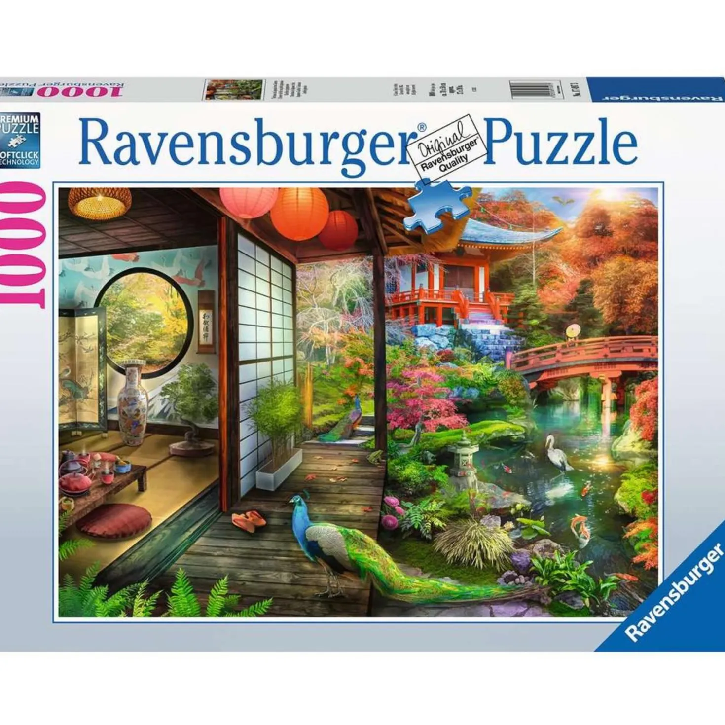 Ravensburger puzzel theehuis in Japanse tuin 1000 stukjes