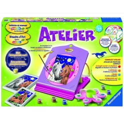 Ravensburger Schilderen Op Nummer atelier met 2 schilderijen en lichtgevende verf