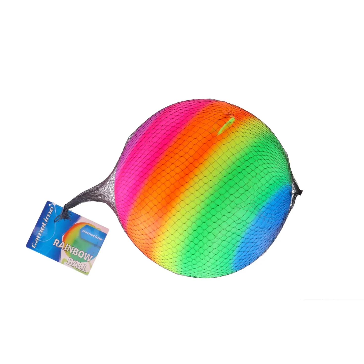 Regenboogbal met koord