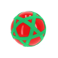 Rode Crossbal met Groene Rubberband