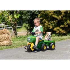 Rolly Toys Traptractor John Deere met Aanhanger