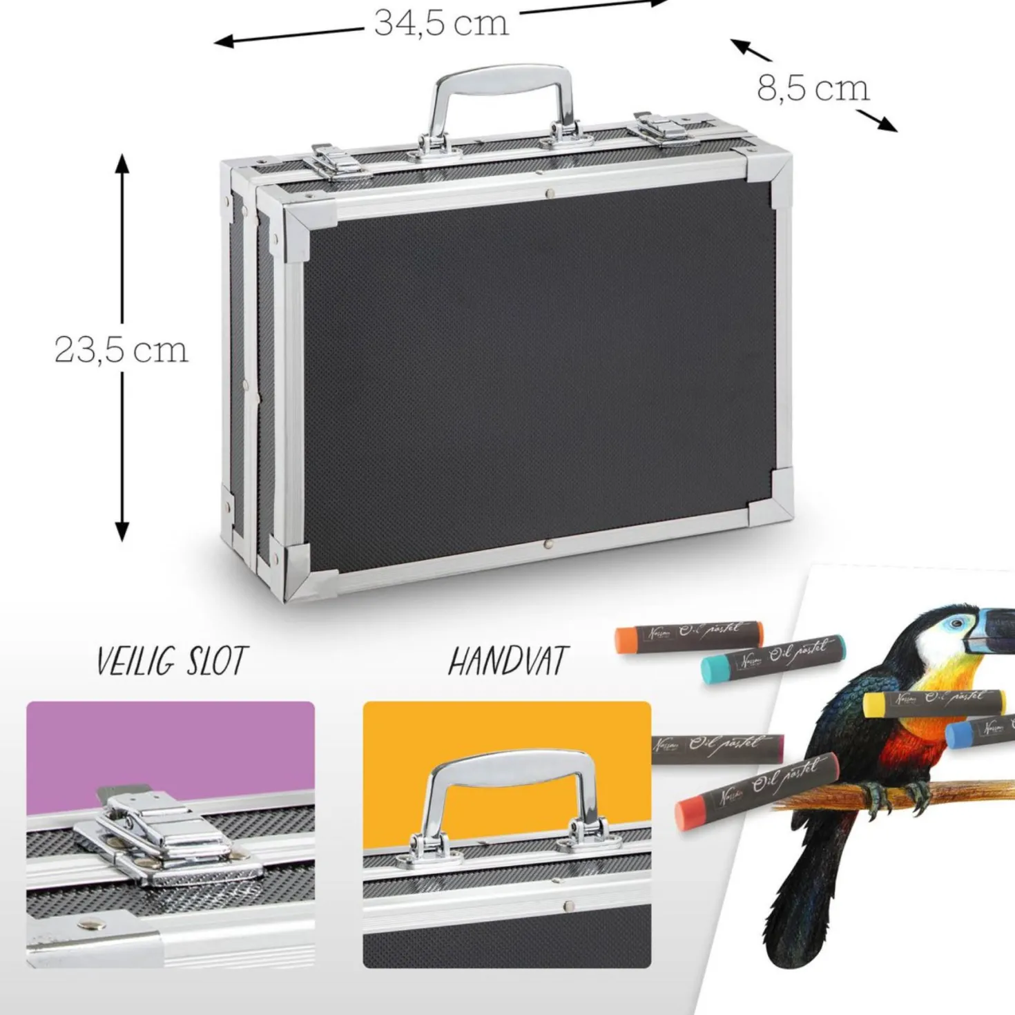 Schilder en Kleur Koffer Luxe 145 Delig
