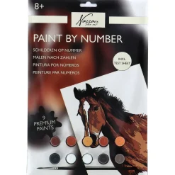 Schilderen op nummer paard