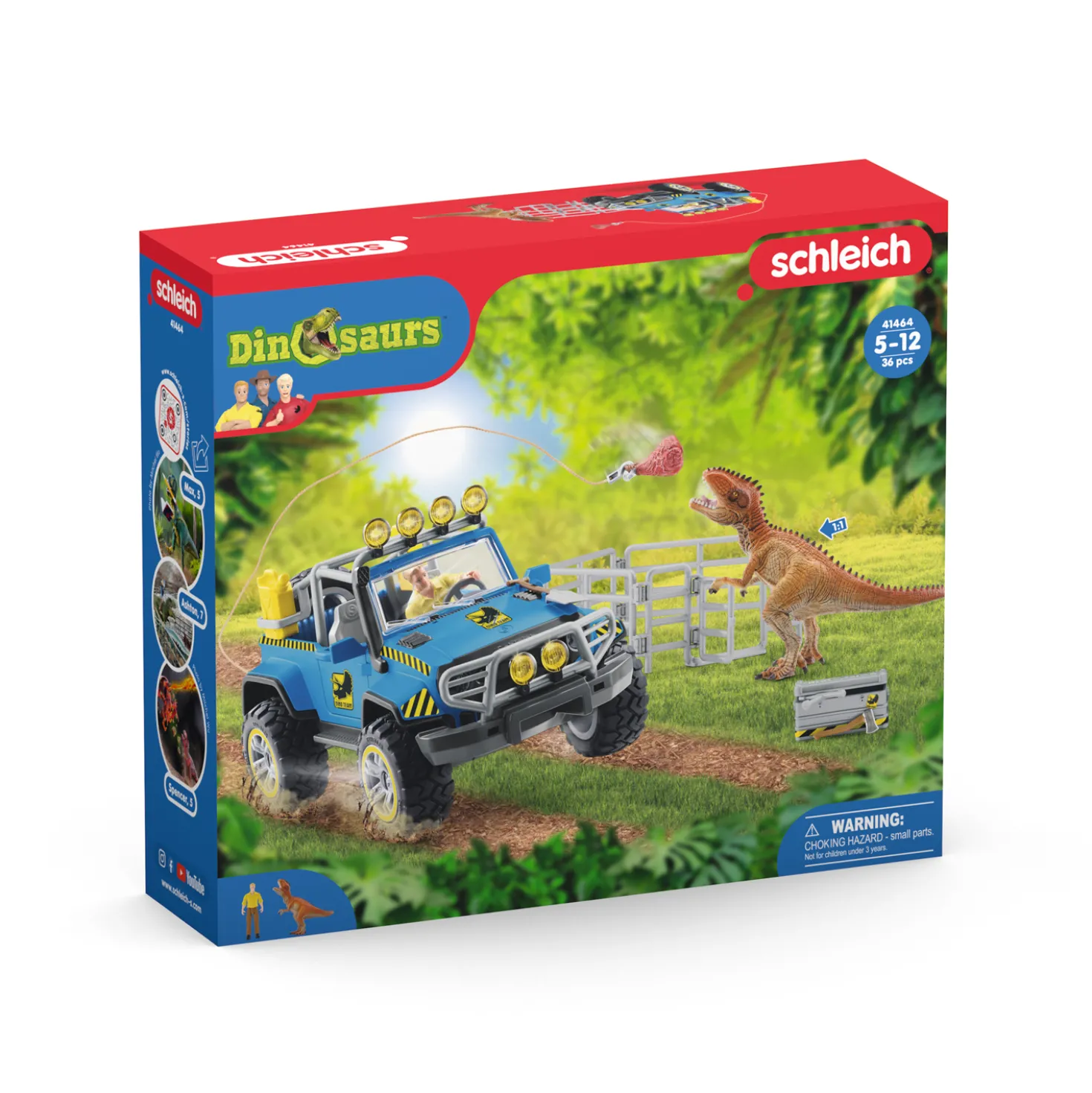 Schleich 41464 Terreinwagen Met Dino-Buitenpost