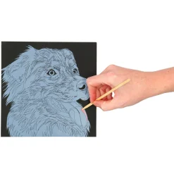 Scratch art met kleuren 7 delig 2 assorti