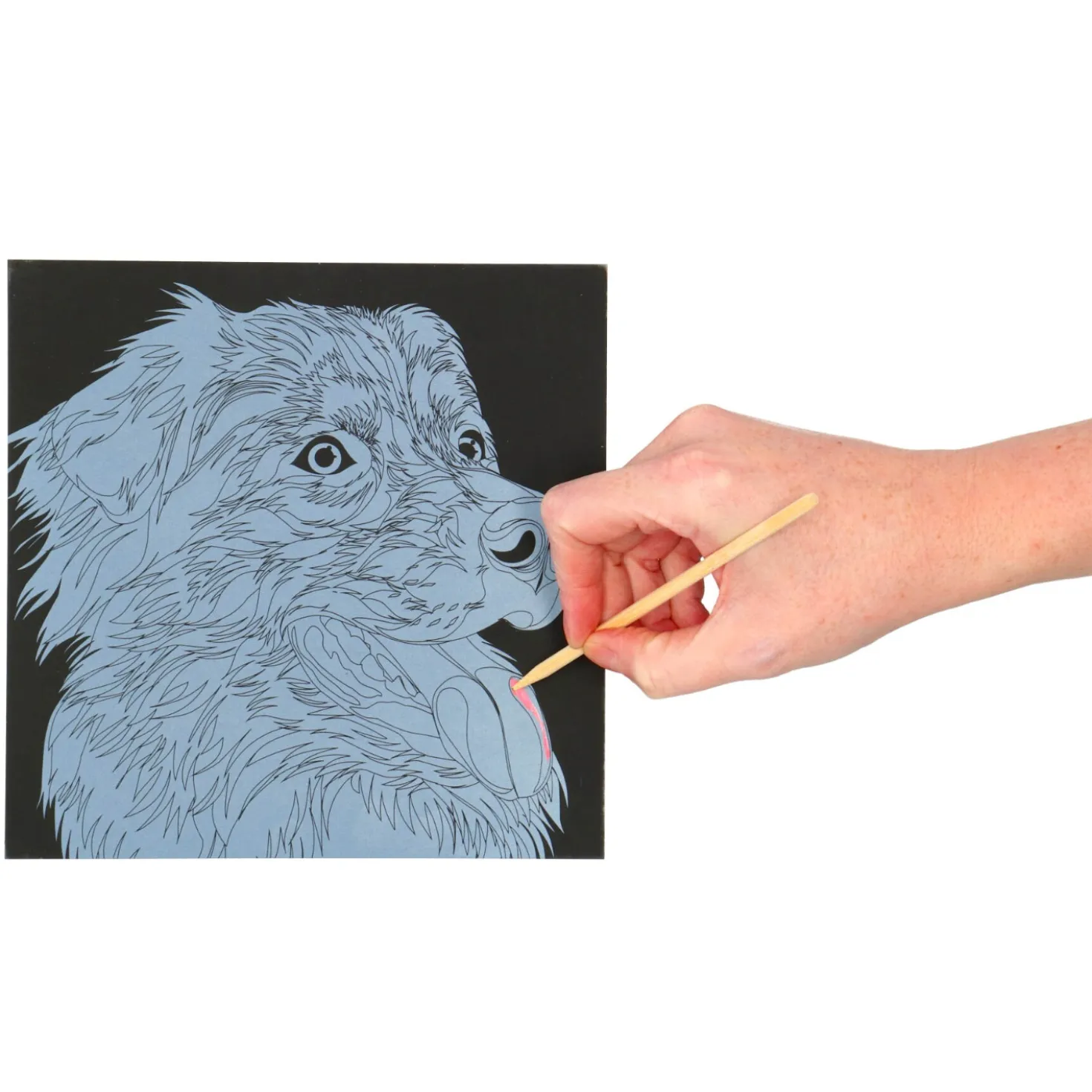Scratch art met kleuren 7 delig 2 assorti