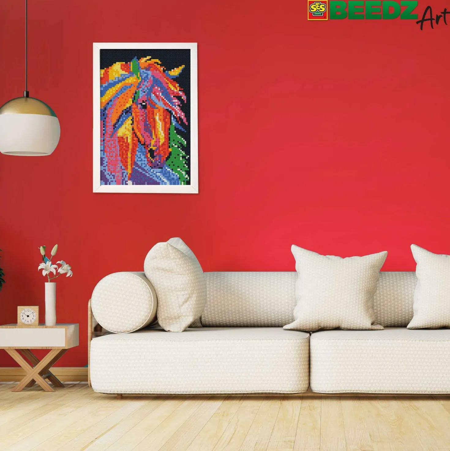 SES BEEDZ ART: Strijkkralen Paard Fantasie