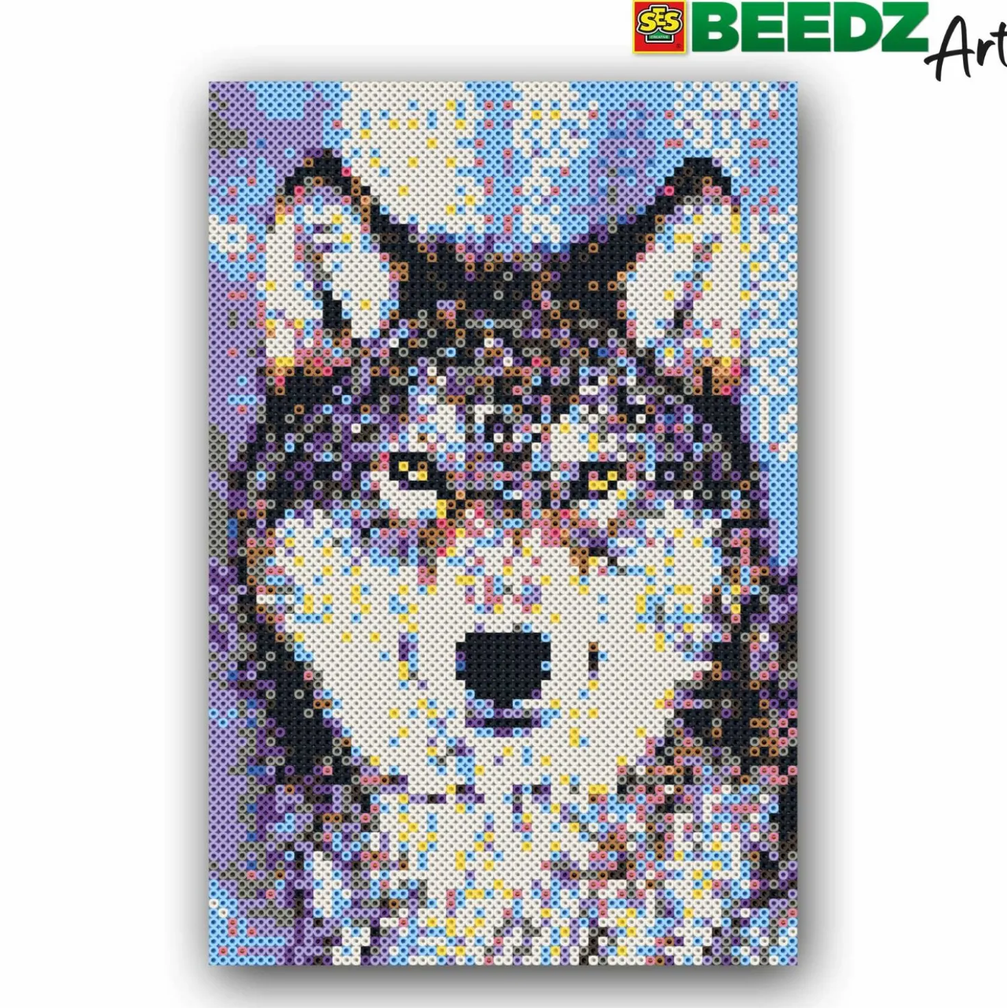 SES BEEDZ ART: Strijkkralen Wolf