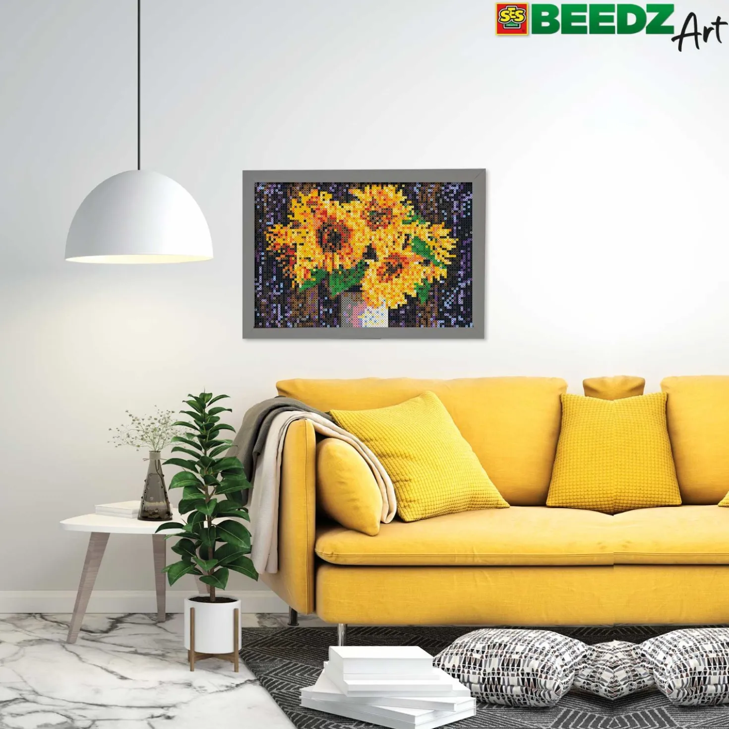 SES BEEDZ ART: Strijkkralen Zonnebloemen