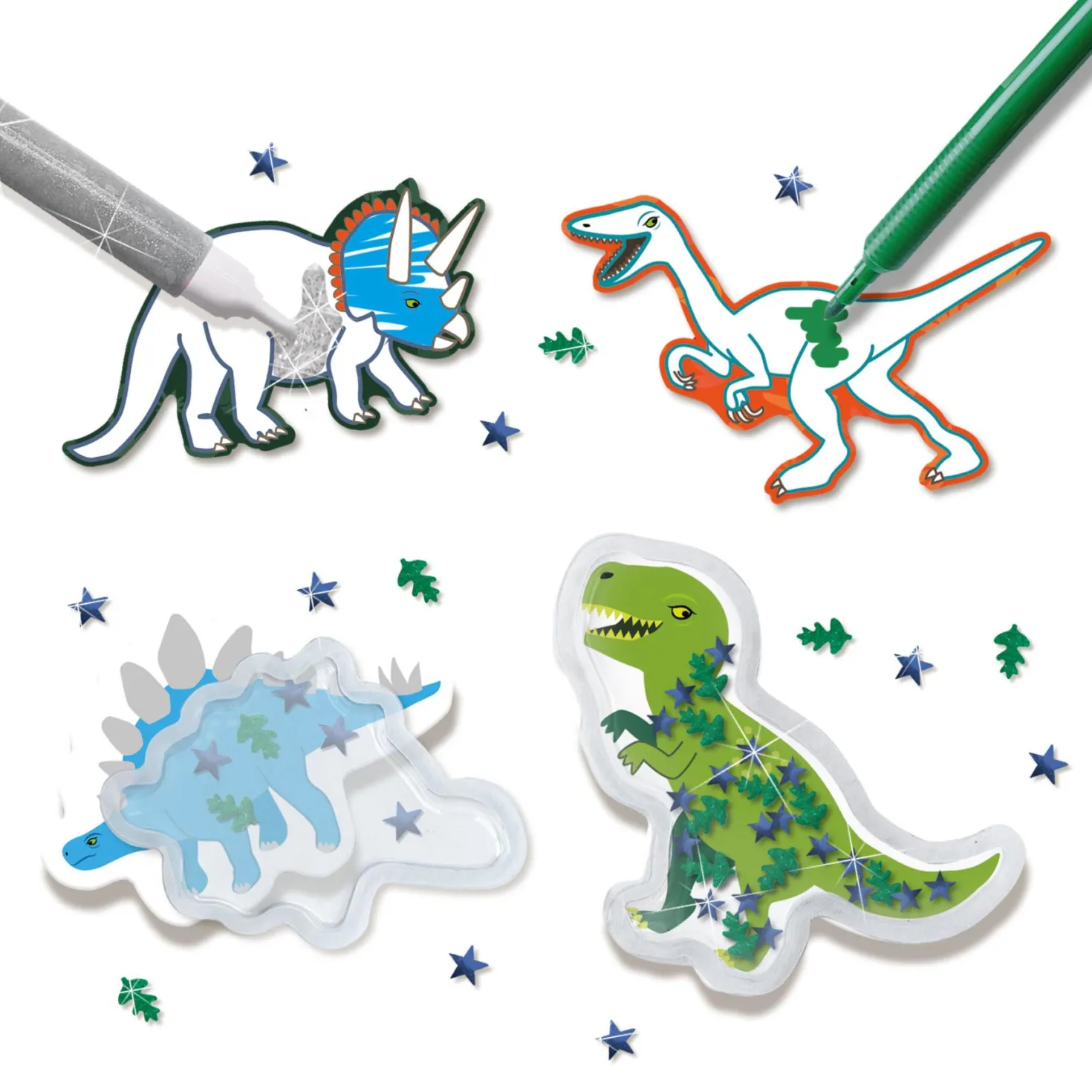 SES Dino Stickers Maken
