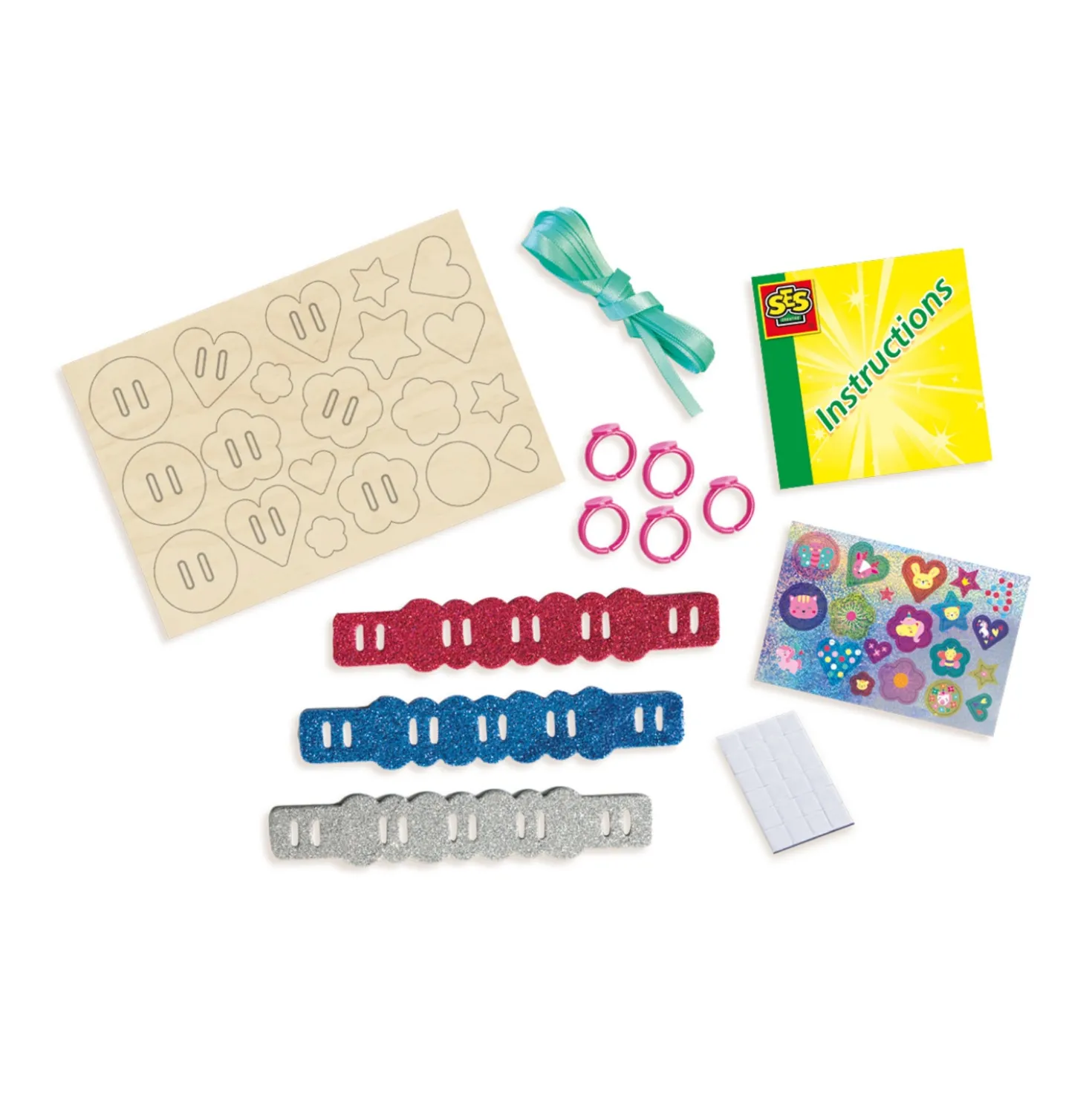 SES Ik Leer Easy Glitt Ring-Armband