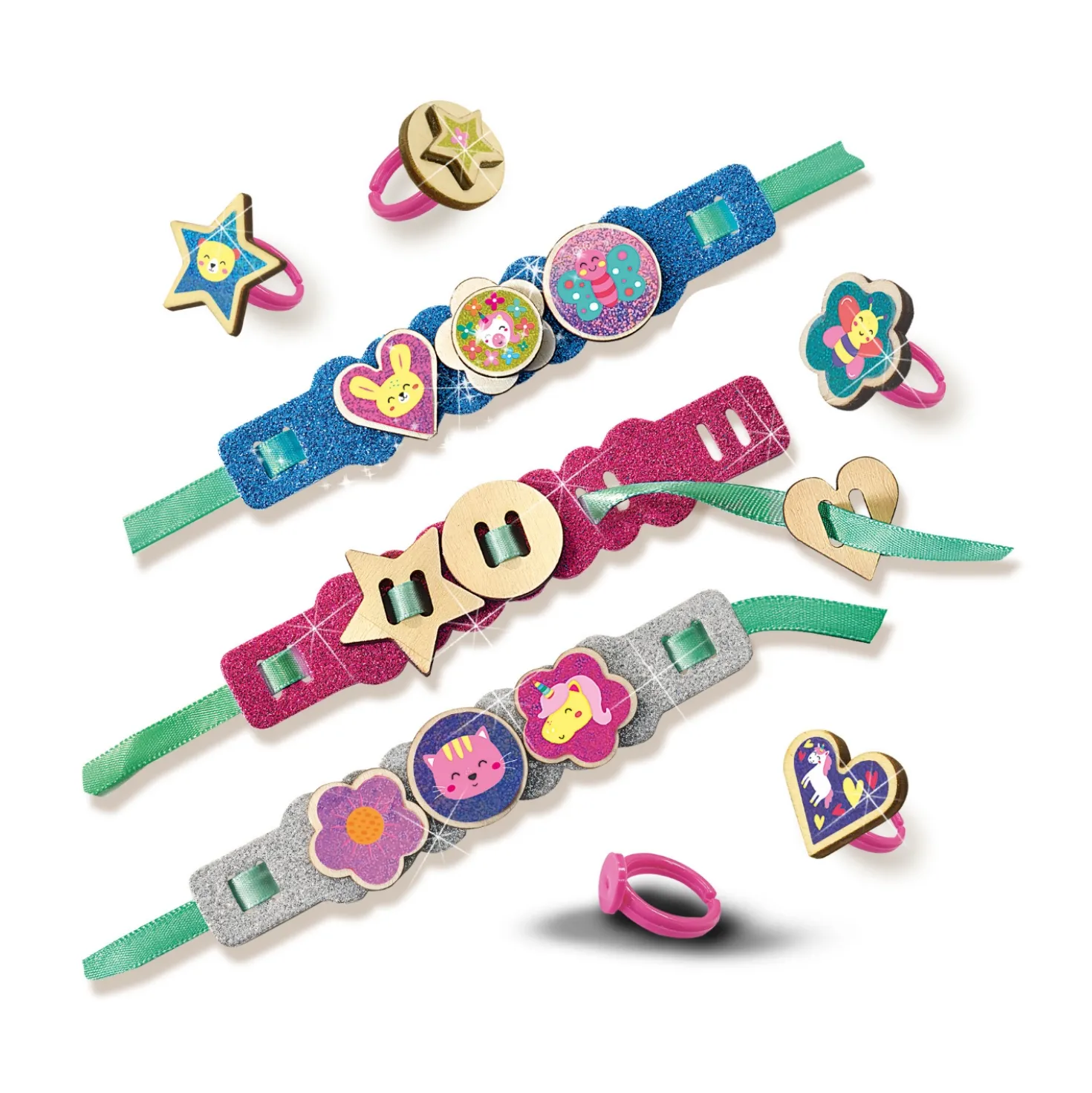 SES Ik Leer Easy Glitt Ring-Armband