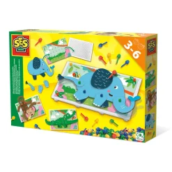 SES Ik Leer Mozaiek Dieren Puzzel