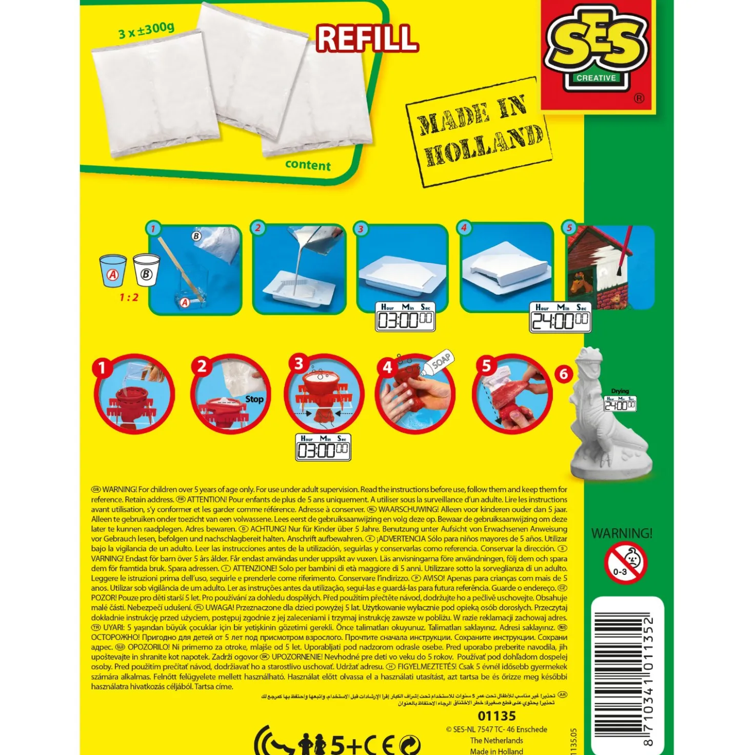 Ses Modelgips 900 Gram Ses Modelgips 900 Gram Wit