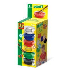 SES plakkaatverf kleuren 6 x 45 ml