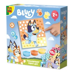Ses vingerafdruk verf kunstwerk Bluey