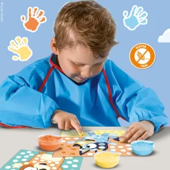 Ses vingerafdruk verf kunstwerk Bluey
