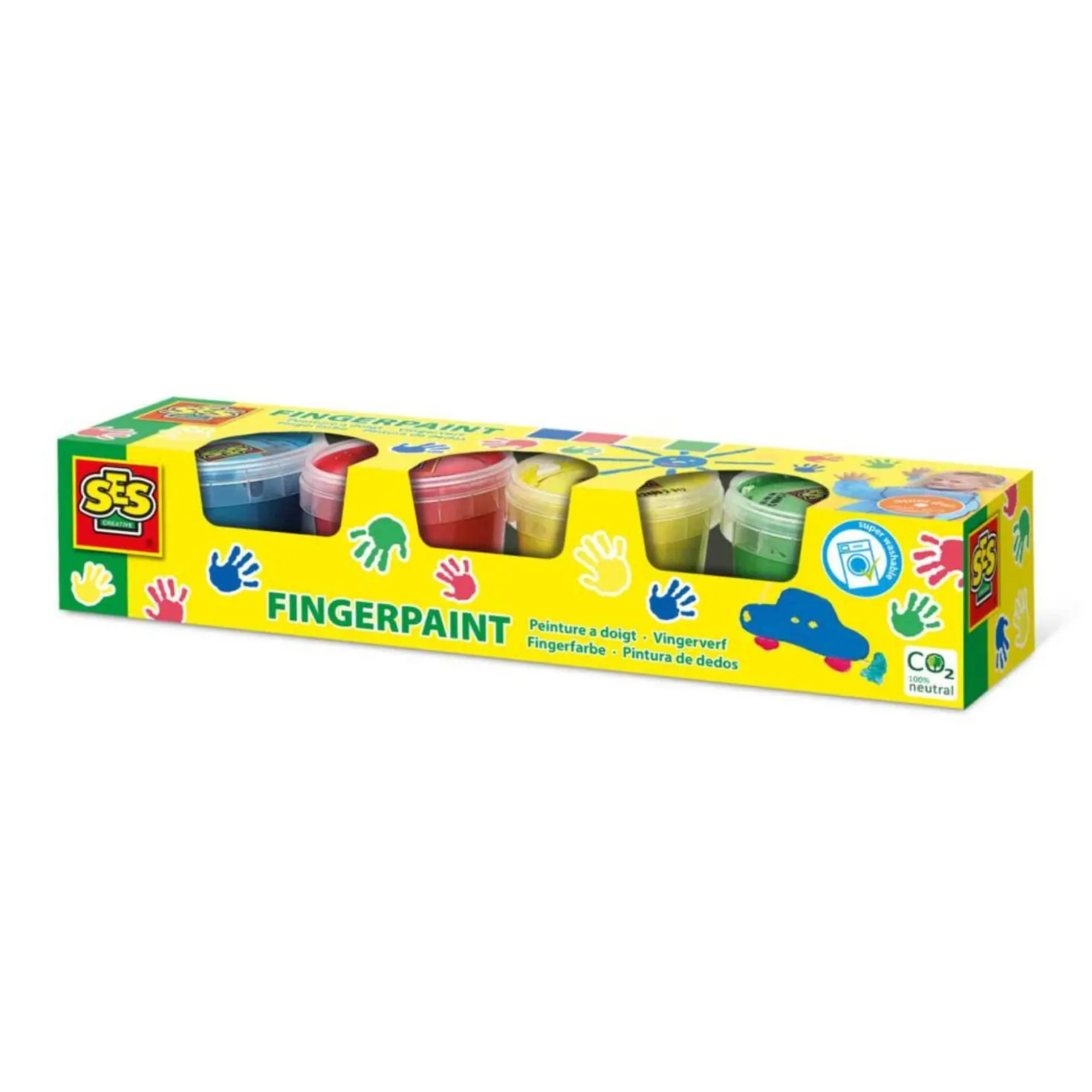 SES vingerverf kleuren 4 x 110 ml