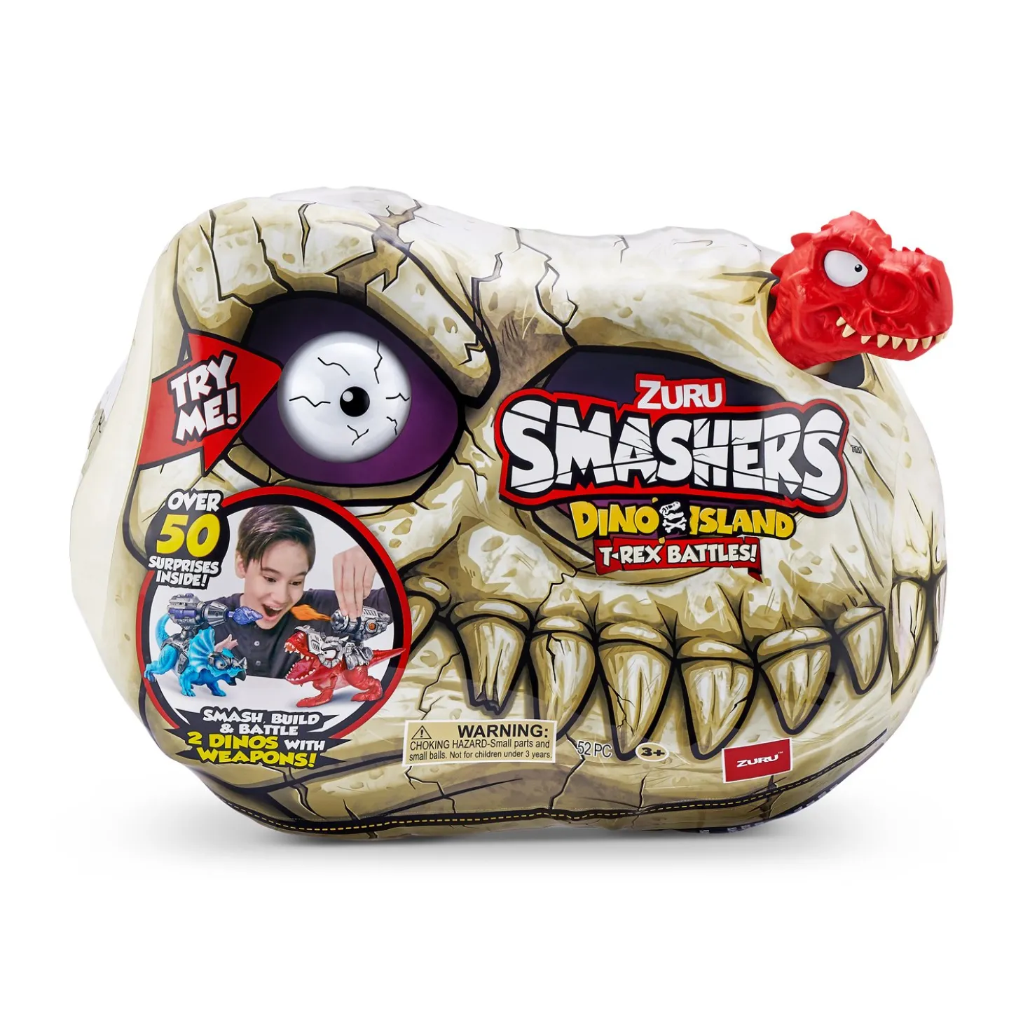Smashers dino island t-rex battle playset