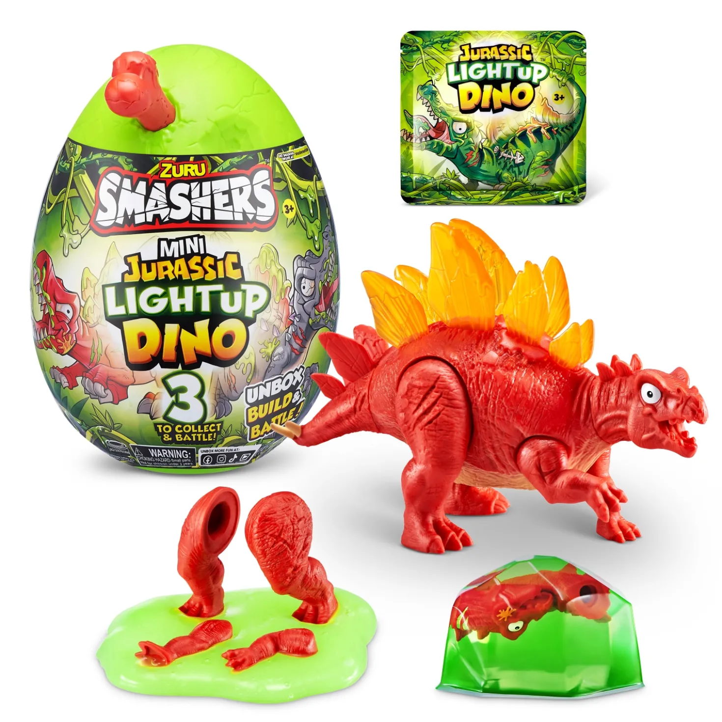 Smashers mini jurassic light-up dino