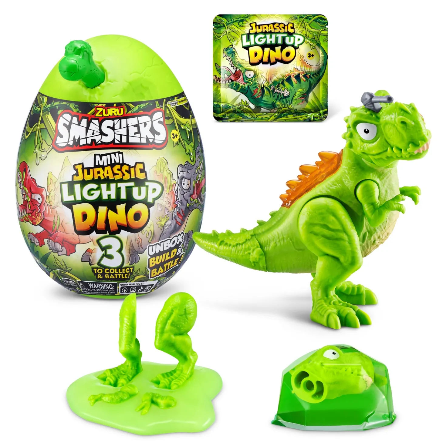 Smashers mini jurassic light-up dino