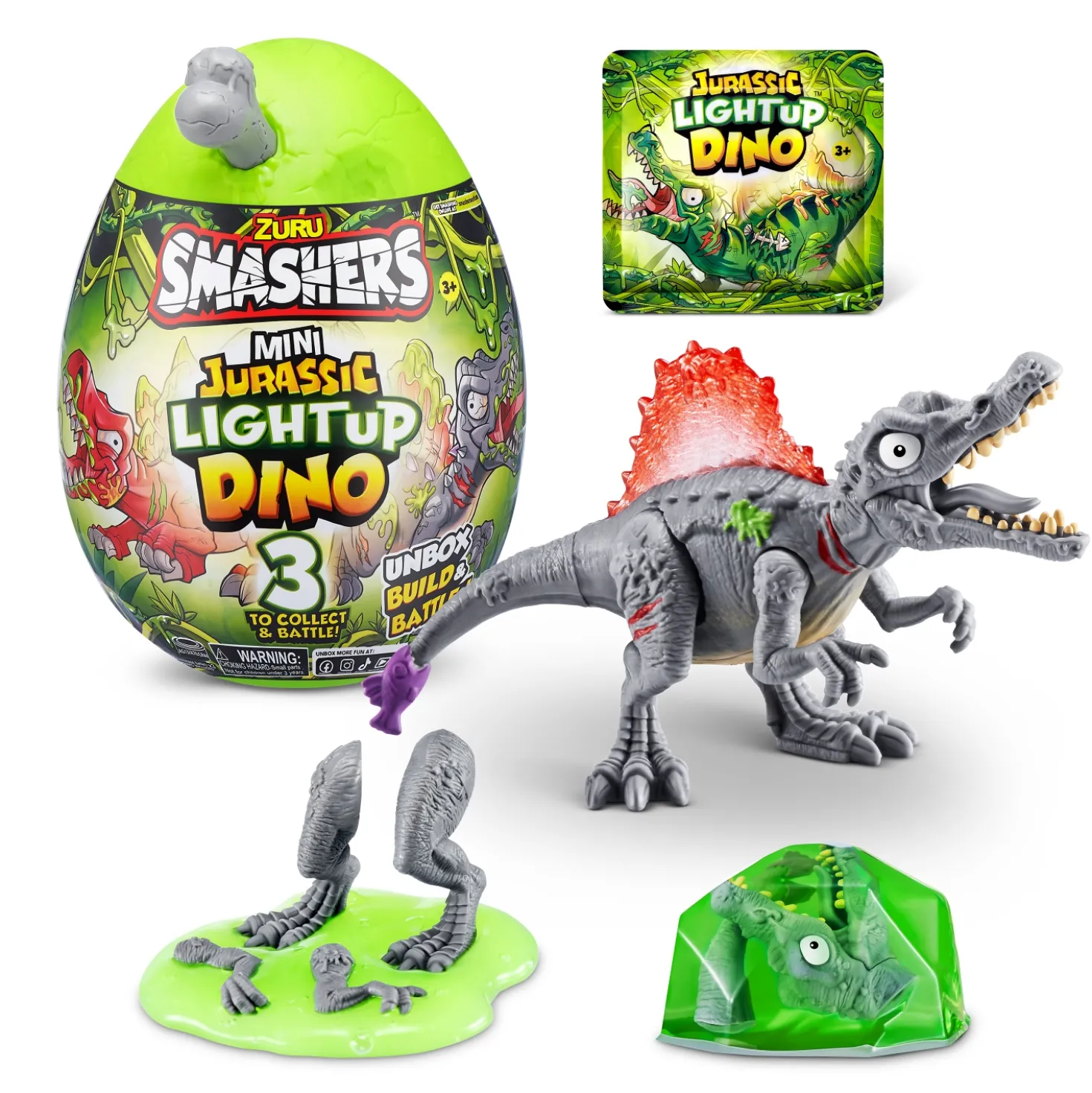 Smashers mini jurassic light-up dino