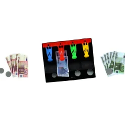 Speelgeld deluxe set munten & biljetten Euro's en Dollars assorti
